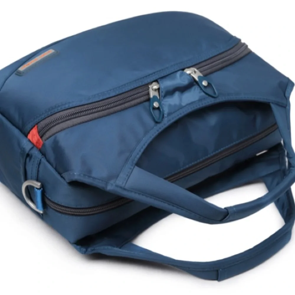 Modern Teal Messenger Bag with Adjustable Strap Waterproof Nylon